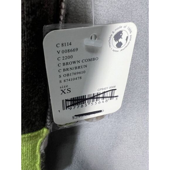 Free People We The Free Manny Cardi Brown Stripe Cardigan Sweater Size X-Small - Picture 8 of 9